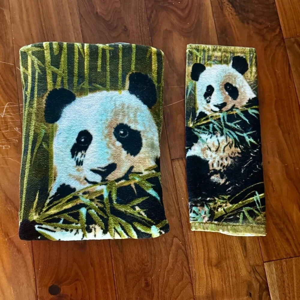 Creative Bath Panda Bear Bamboo Beach Bath 50x27